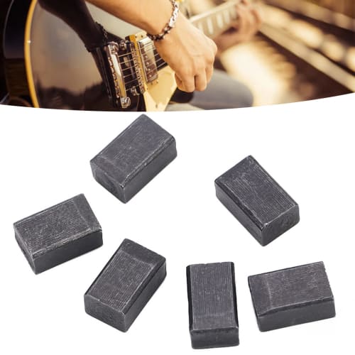 Набор из 6 штук сменных блоков для тремоло-бриджа электрогитары, с зажимами для фиксации струн, идеально подходит для лютье