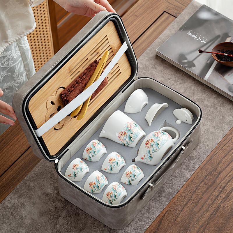 Dehua Mutton-fat Jade Tea Set