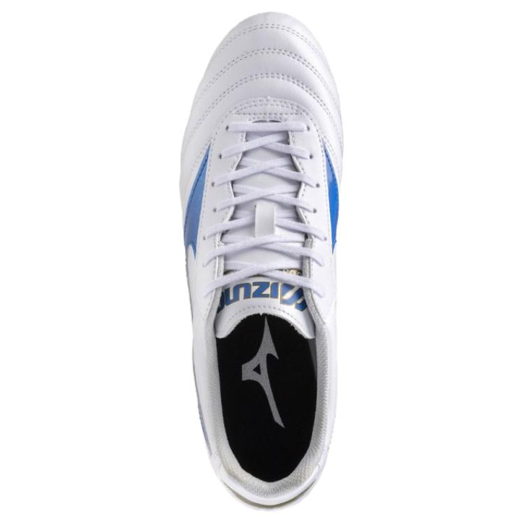 Mizuno Morelia 2 Club White Laser Blue Unisex Sneakers Gold P1GA241625