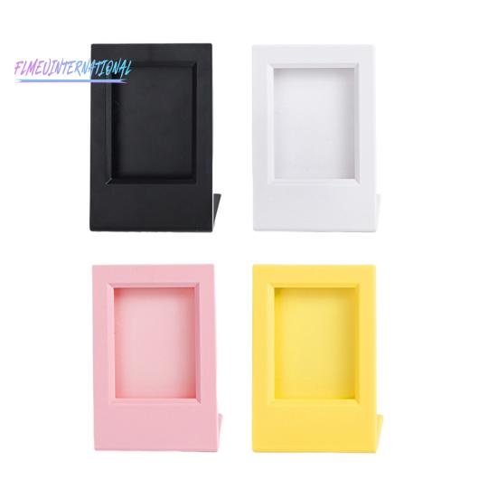 2 шт. 3-дюймовая фоторамка, отдельно стоящая L-образная форма, дисплей для хранения фотографий, однотонная акриловая долговечная настольная фоторамка с защитой от трещин