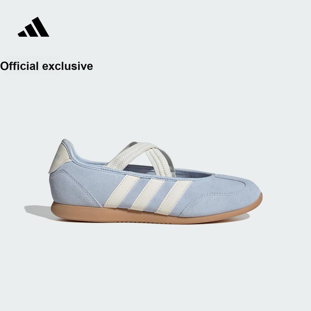 adidas Низкие повседневные кроссовки для образа жизни Женские кеды Кристально-синий Белый KJ2253
