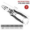 Multifunctional universal diagonal pliers, wire cutters, durable non-slip repair tools for professional electrician
