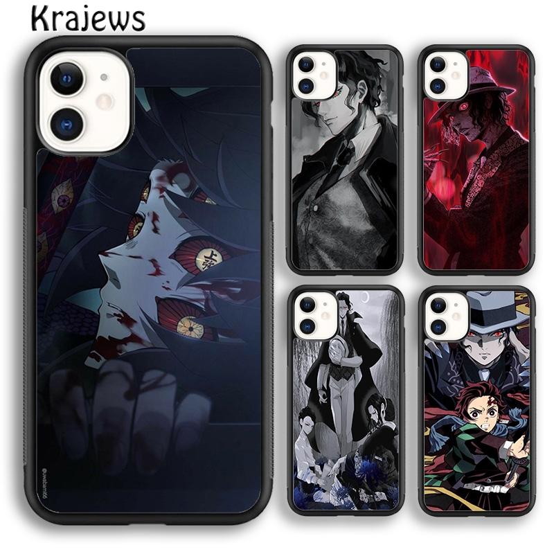 Чехол для телефона Krajews Kibutsuji Muzan Kimetsu no Yaiba для iPhone 14 5 SE 6s 7 8 plus X XR XS 11 12 13 pro max Samsung S21 S22ultra