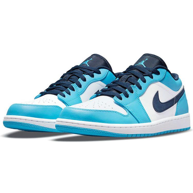 Air Jordan 1 Low UNC Men Sneakers Blue White University-Blue 553558-144