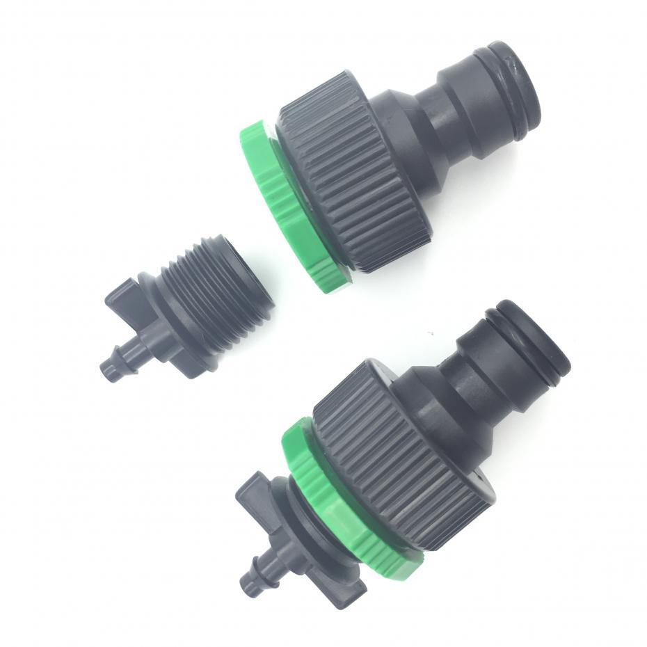 1PCS Good Quality Tap Connector Quick Connector To 1/4 Inch (4 / 7mm Pipe) Tubing Garden Irrigation Hot Sale In Russia Easy Inst