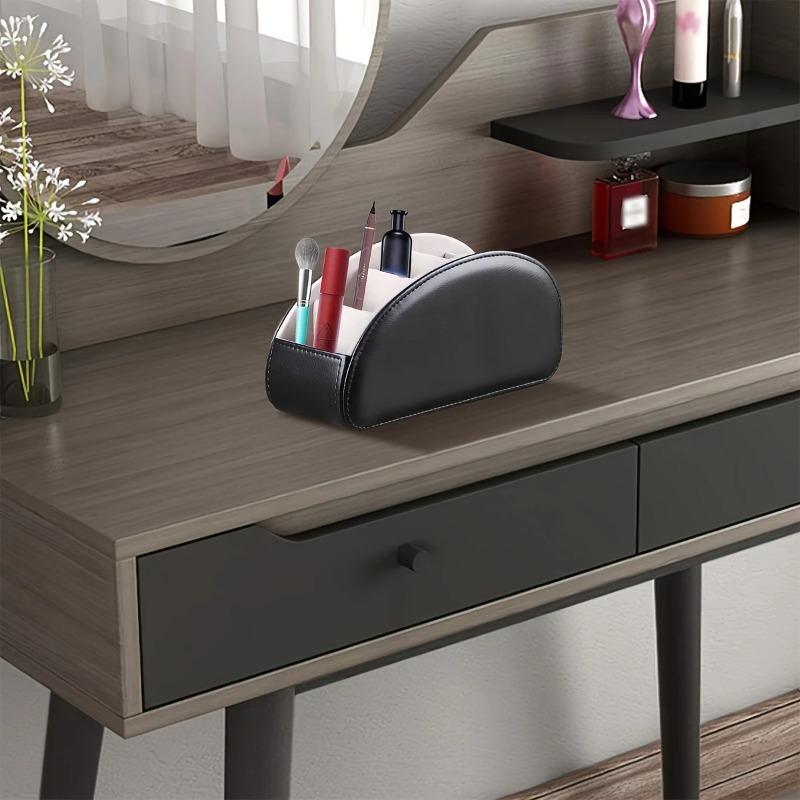 1 шт. Держатель для пультов с 5 отделениями - Совместим с ТВ/DVR/Кабельным, Компактный настольный лоток для пультов/Очков/Ручек