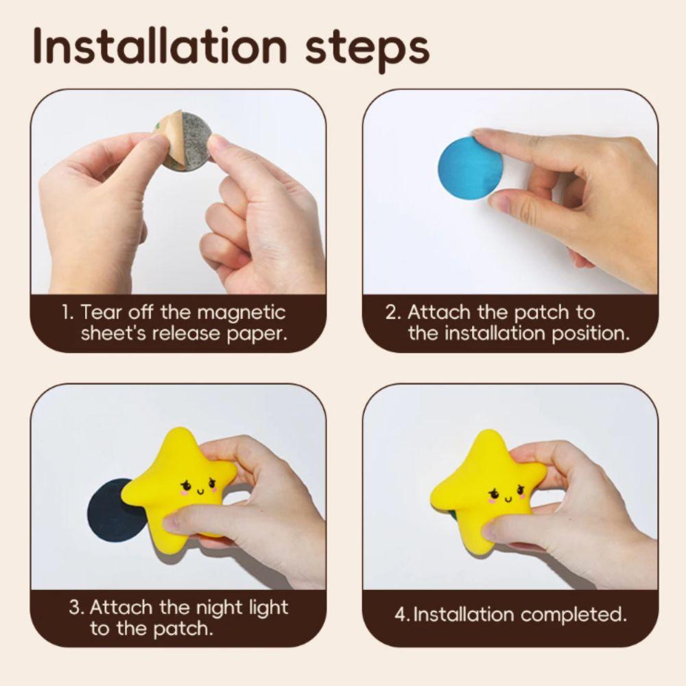 Silicone Wall Lamp Star Cloud Moon Beside Lamp New Nursery Wall Night Light Bedroom