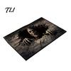 Soft Rectangular Living Room Carpets 3D Illusion Entrance Rug, Absorbent Non-Slip Floor Mat, Realistic Animal Non Slip Mats for Entryway