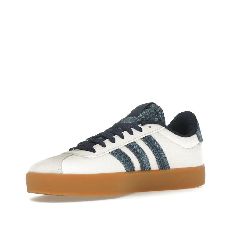 FARM Rio x adidas VL Court 3.0 Белый Ночной Индиго Резиновая подошва Женские Кроссовки Молочно-белый IH4809