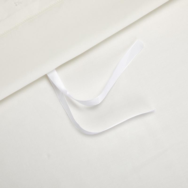Набор из 4 предметов Новый Tribute Satin Craft Однотонный комплект из тенселя: простыня, пододеяльник, 2 наволочки. Приятный к коже