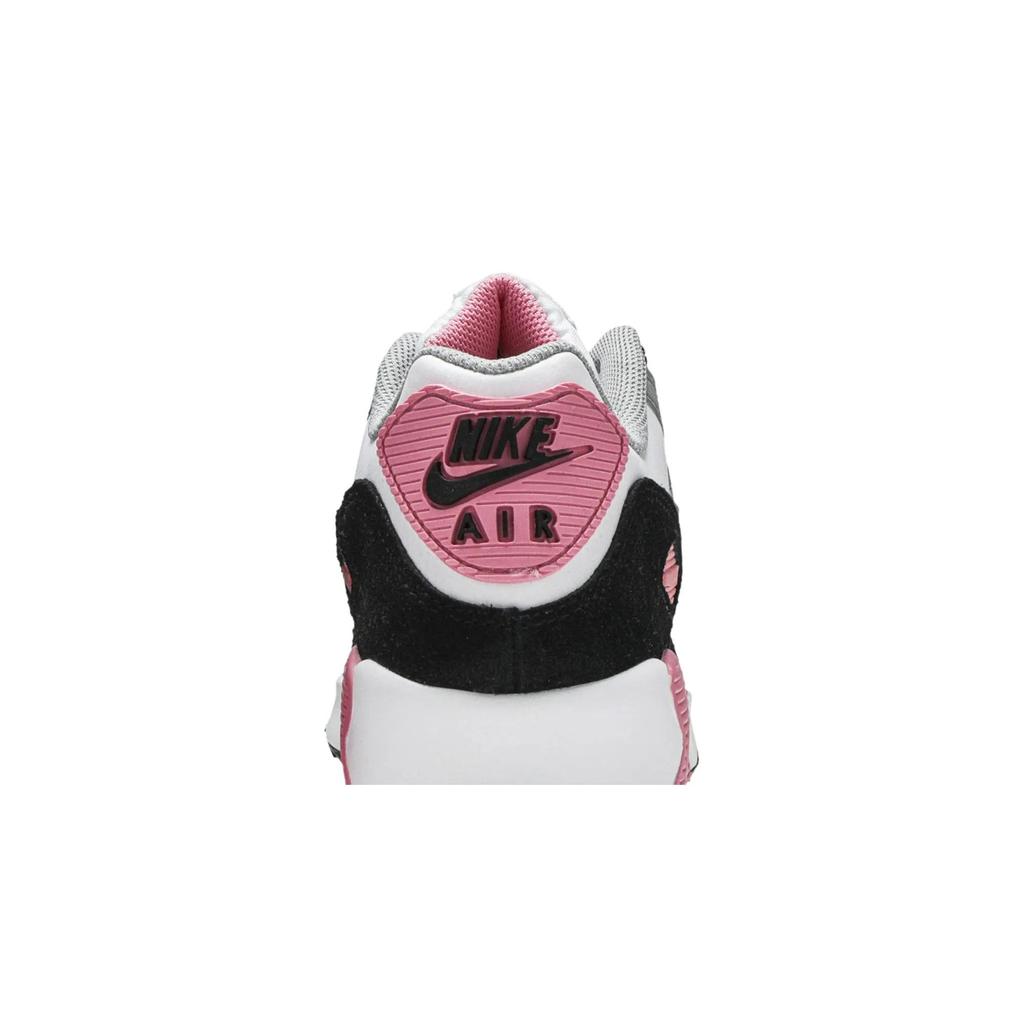 Nike Air Max 90 Grade School 'Rose Pink' (Unisex) White / Particle Grey / Light Smoke Grey / Rose Pink Running Shoes CD6864 104