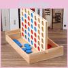 4 Chess Wooden Connected Line Game Board Children Puzzle Toy For Educational