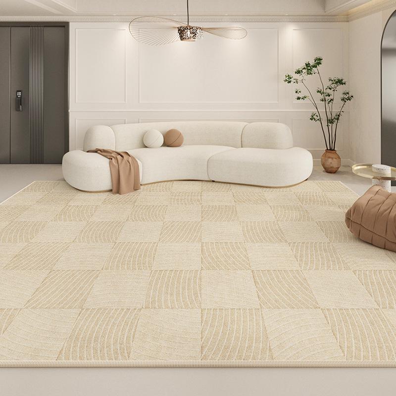 Ковер для гостиной Cream Velvet Loop - водонепроницаемый, спальня и домашний декор 2024