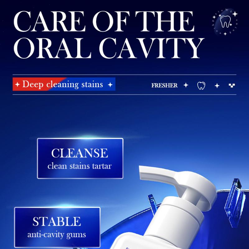 Зубная паста с насосом SADOER Пищевая сода Пробиотики Чистые зубы Свежесть рта