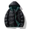 Winter American Retro Warm Coat Men's Hooded Fashion Casual Cotton-padded Jacket
