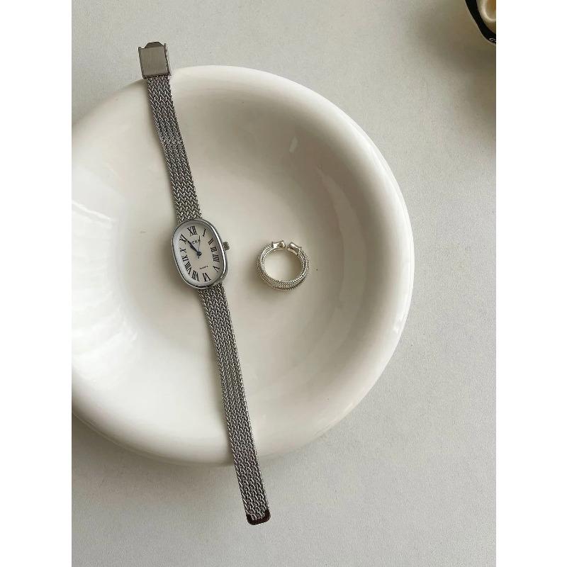 Женские кварцевые часы, роскошные овальные часы в форме тонна, винтажные римские цифры, золото, серебро, сталь, Orologio Reloj, женские наручные часы