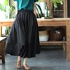 Spring Elegant Clothes Womens Luxury Loose Leisure A-Line Skirts Ladies Classic Vintage Elastic Streetwear Plus Size