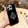 Чехол для телефона с пиковым тузом для iPhone 17,16,15,14,13,12,11 Plus,Pro Max,XS, Цветной серебристый чехол для телефона Funda Cover