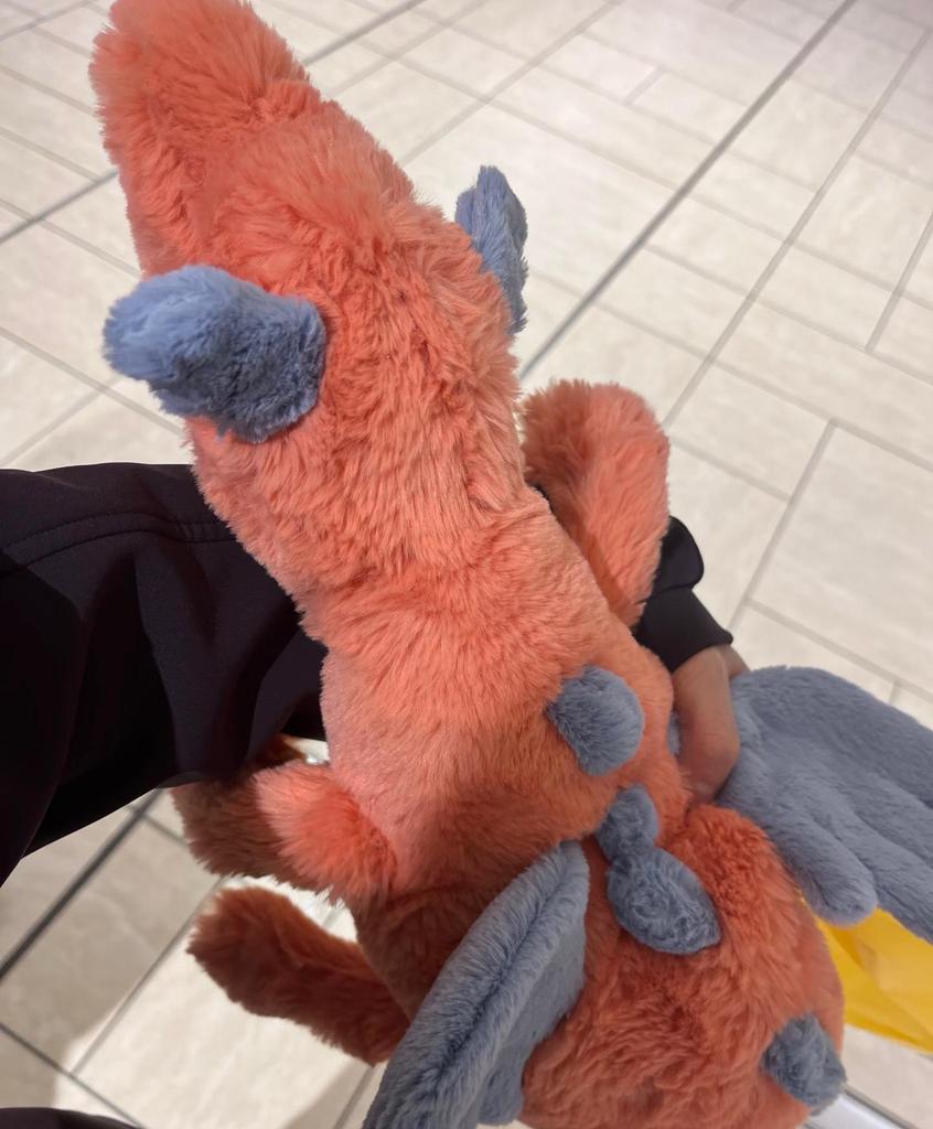 Великобритания Jellycat: Плюшевые игрушки драконы Jelly Sky, Матча, Снежный, Розовый и Хурма