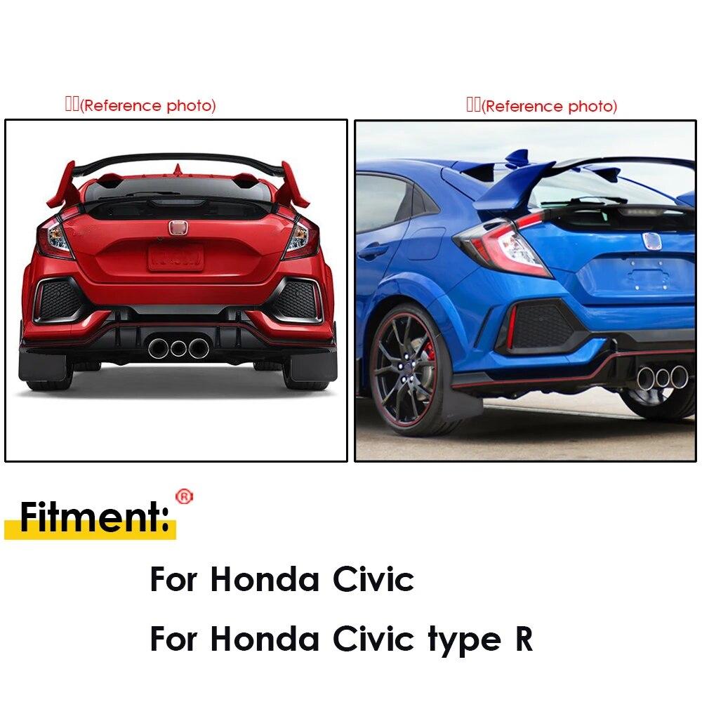 4x Mudflaps Mud Flaps Splash Guards Mudguard For Honda Civic Type R S EK9 EP3 C Package FD2 FN2 Mugen RR RC GT FK2 FK8 GX Type-R