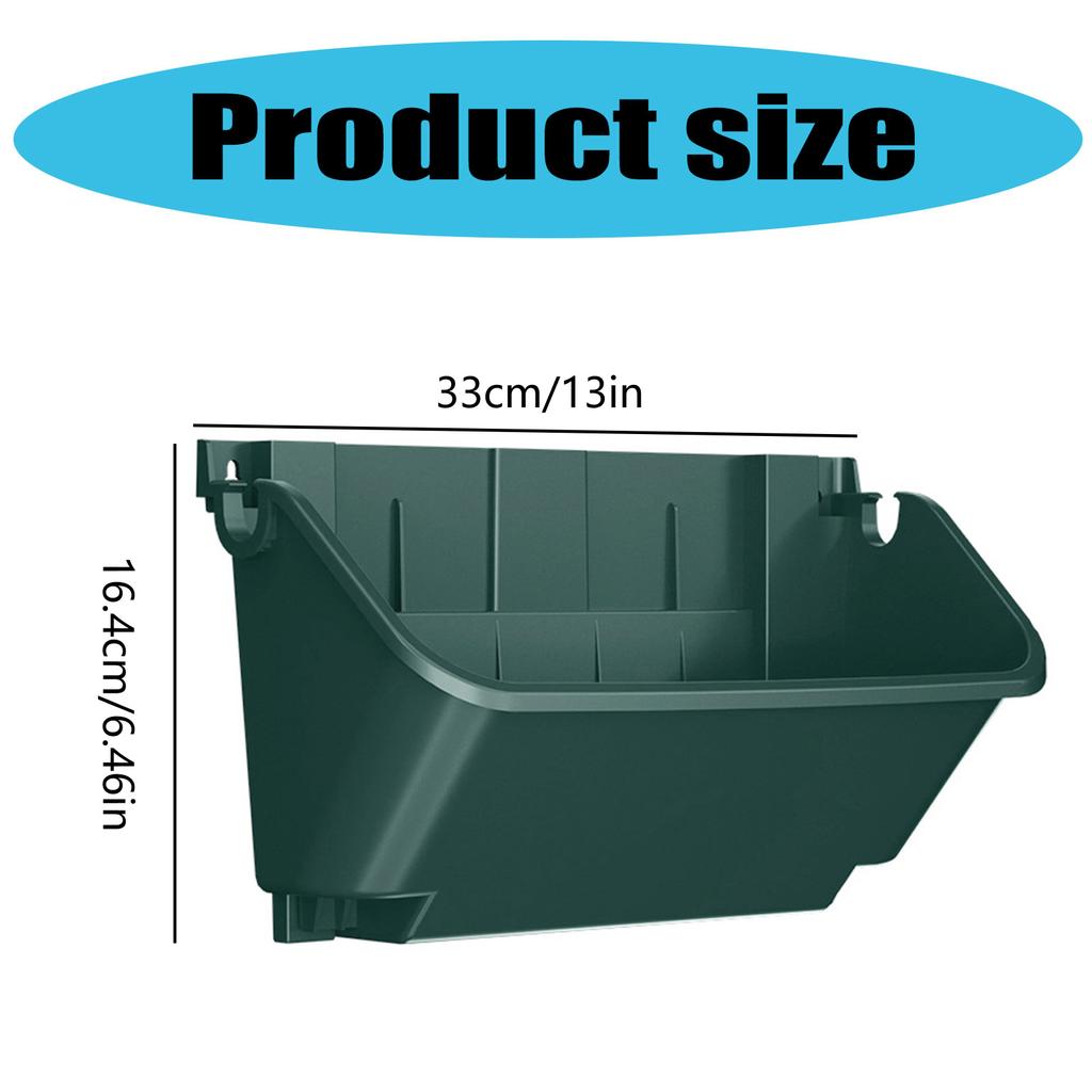 4 Pieces Wall Mounted Planter For Balcony And Patio Ideal For Flowers Herbs And Vegetables