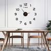 Luminous Wall Clock Modern Design Easy To Install Battery Powered Silent Decorative 3D DIY Wall Clock for Living Room