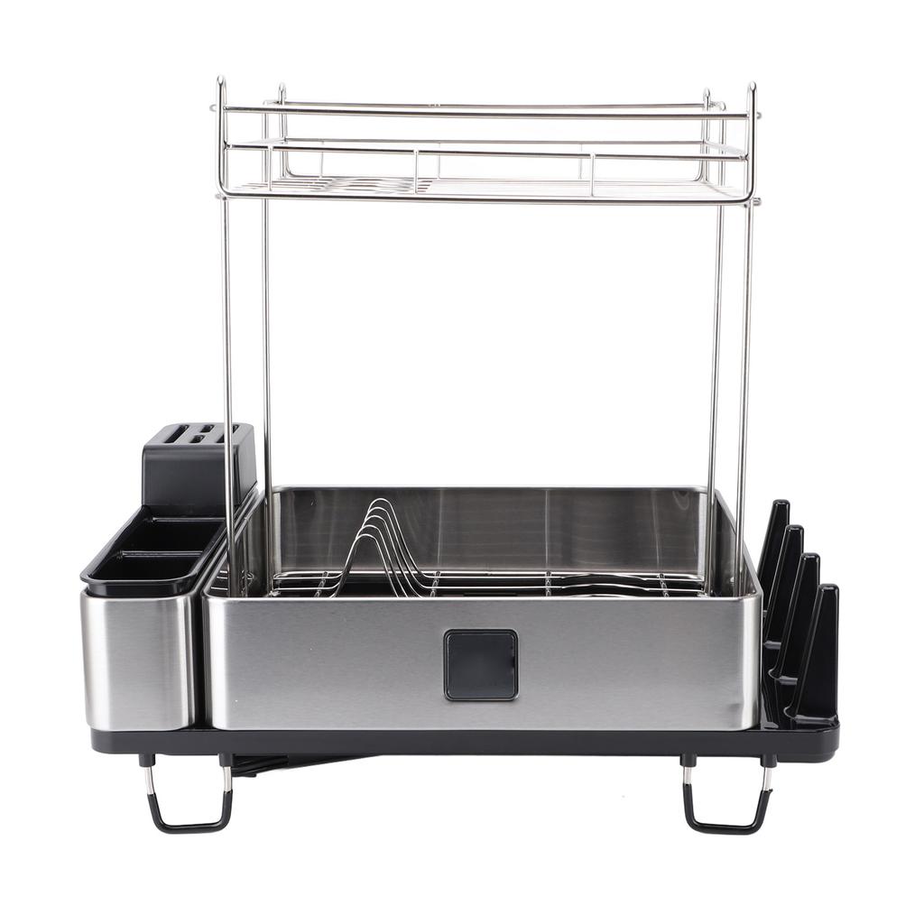 Сушилка для посуды из нержавеющей стали, устойчивая к высоким температурам, легко моется, экономит место