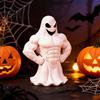 Funny Ghost Figurine 3D Printed Buff Figurine, Muscle Desktop Niche Halloween Item Ornament, Spooky Decor, Novelty Home Tabletop Decoration