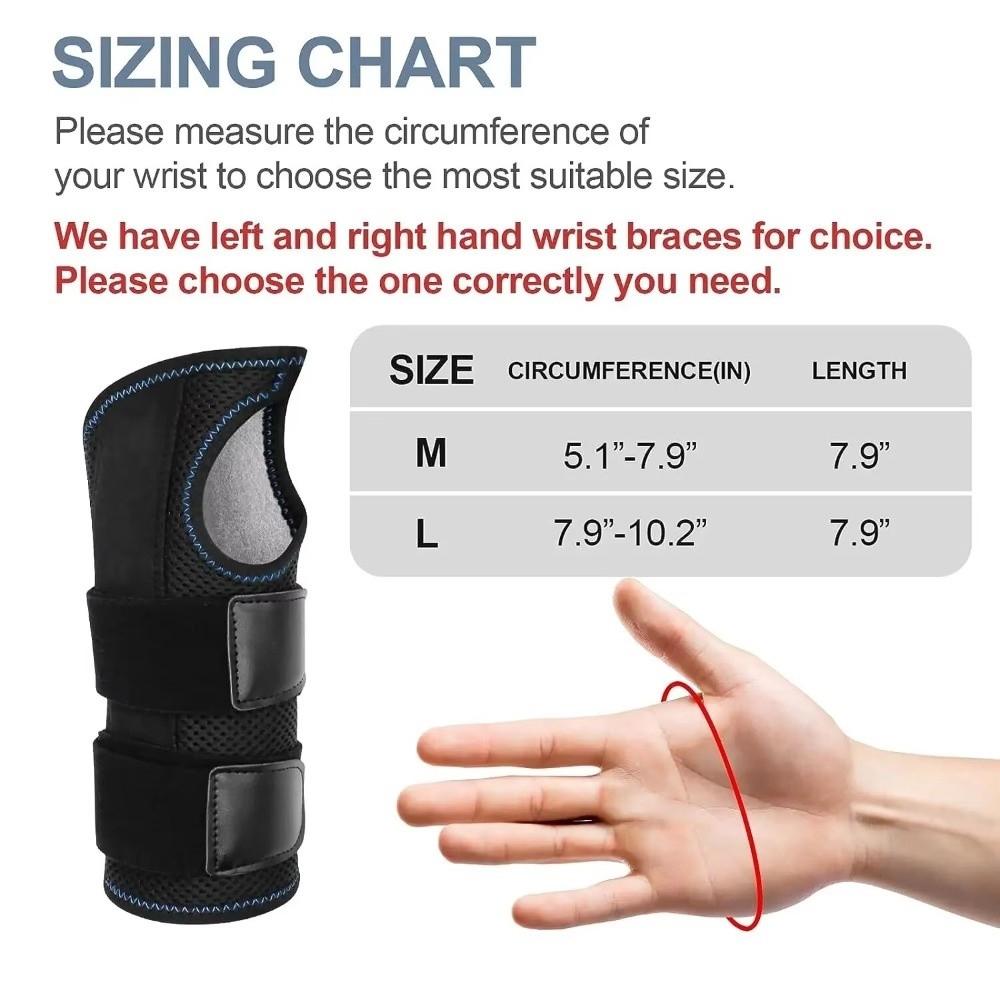 Compression Strap Hand Brace 3 Stays Wrist Support Stabilizer Wrist Brace  Night Support