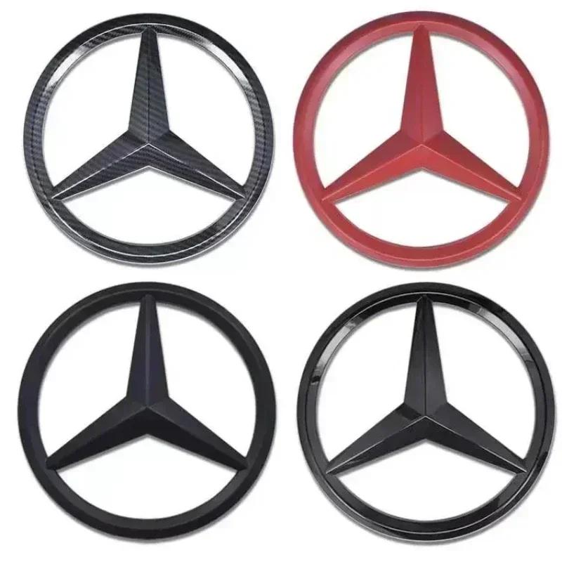 1Pcs ABS Car Front Grille Badge Decal Cover Emblem For Mercedes Benz W204 W205 W210 W211 W212 W213 C E Class GLA GLK ML GLC GLE PB8
