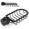 Стеллаж для хранения кранов, кухонная раковина, подвесная корзина для слива, держатель, органайзер, аксессуары для ванной комнаты, черный