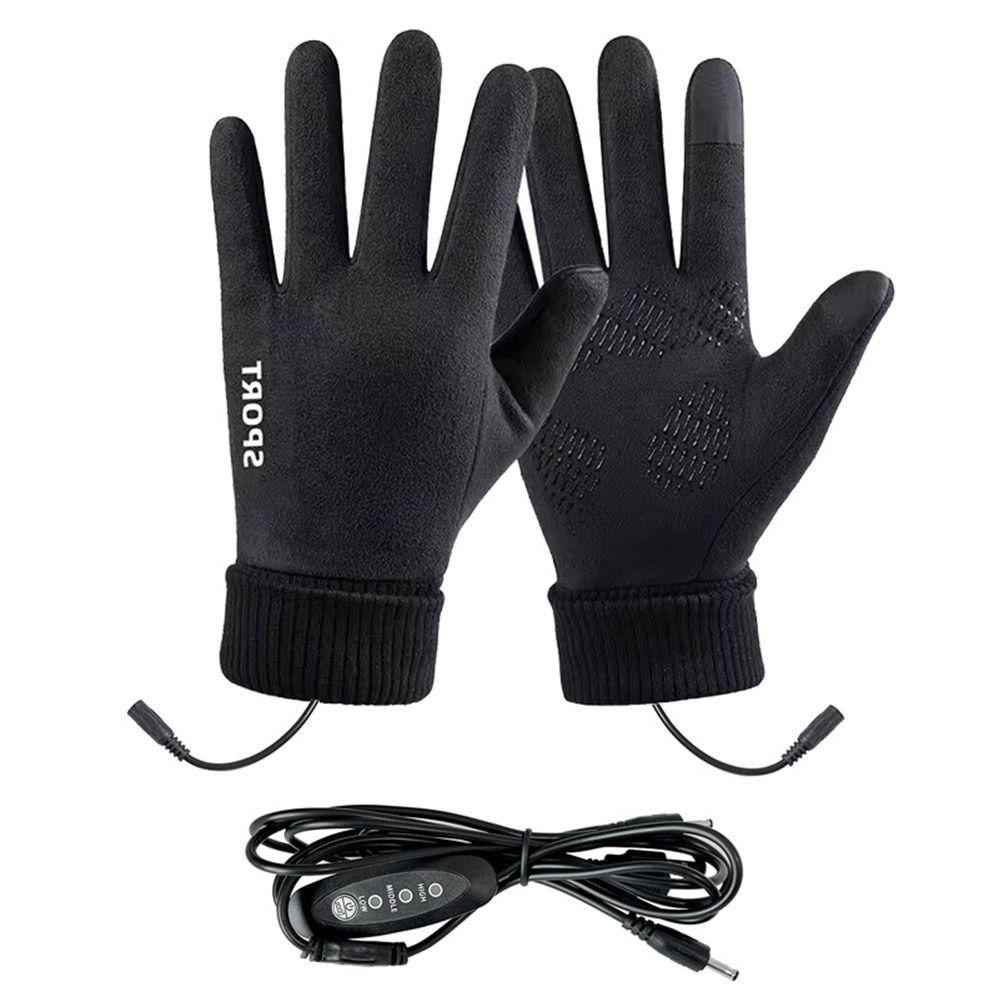 Waterproof USB Heated Gloves Winter Hand Warming Gloves Durable Rechargeable Gloves