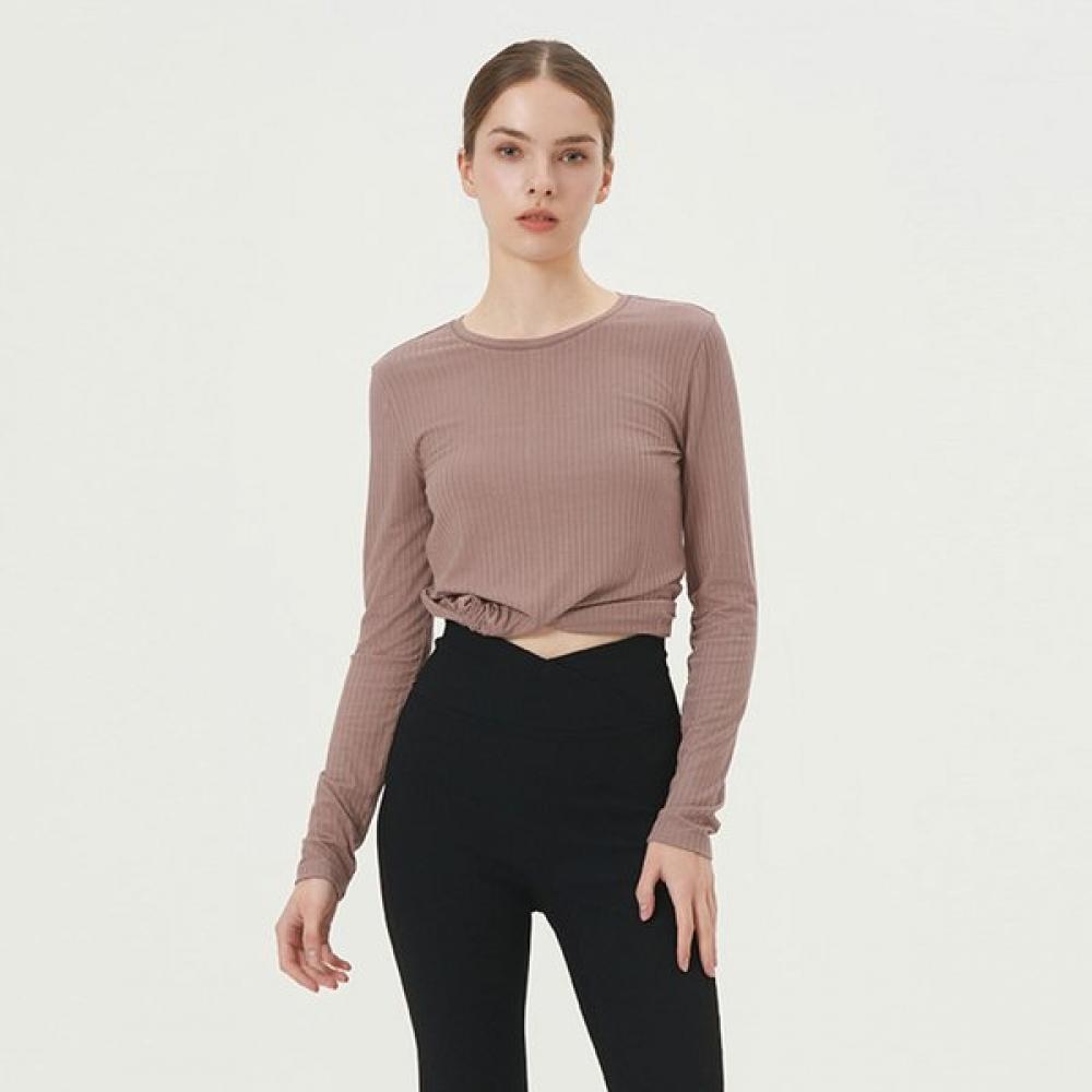 HuiT SofT Rib Slim Long Sleeve T shirT hTwTl5i03T