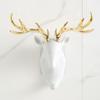 Настенный крючок для декора в виде оленьих рогов, АБС, украшение для дома, новый крючок для подвешивания в виде головы оленя
