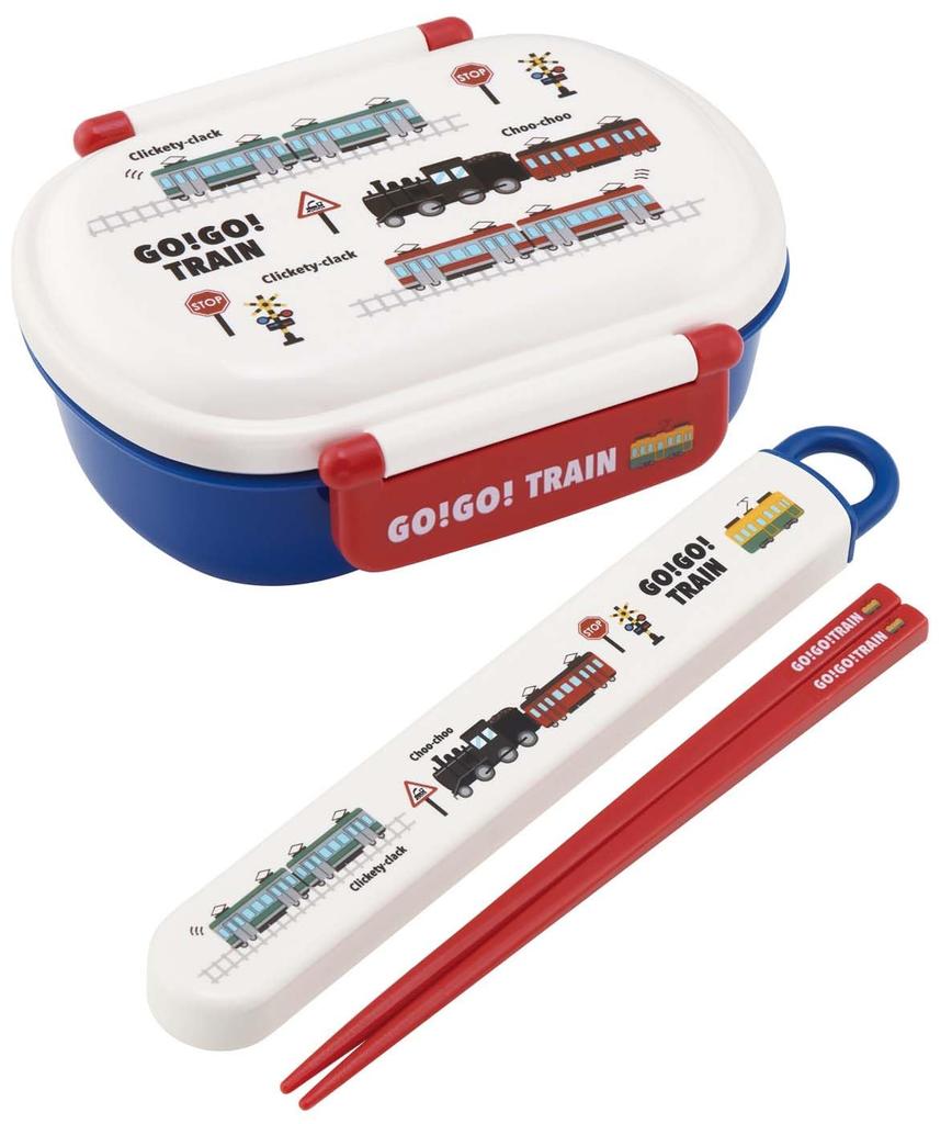 Skater Bento 360ml with a Fluffy Made in Single Dishwasher and Microwave for Boys Children's Box, Capacity, Lid, Japan, Tier, Safe, GO! GO! TRAIN,