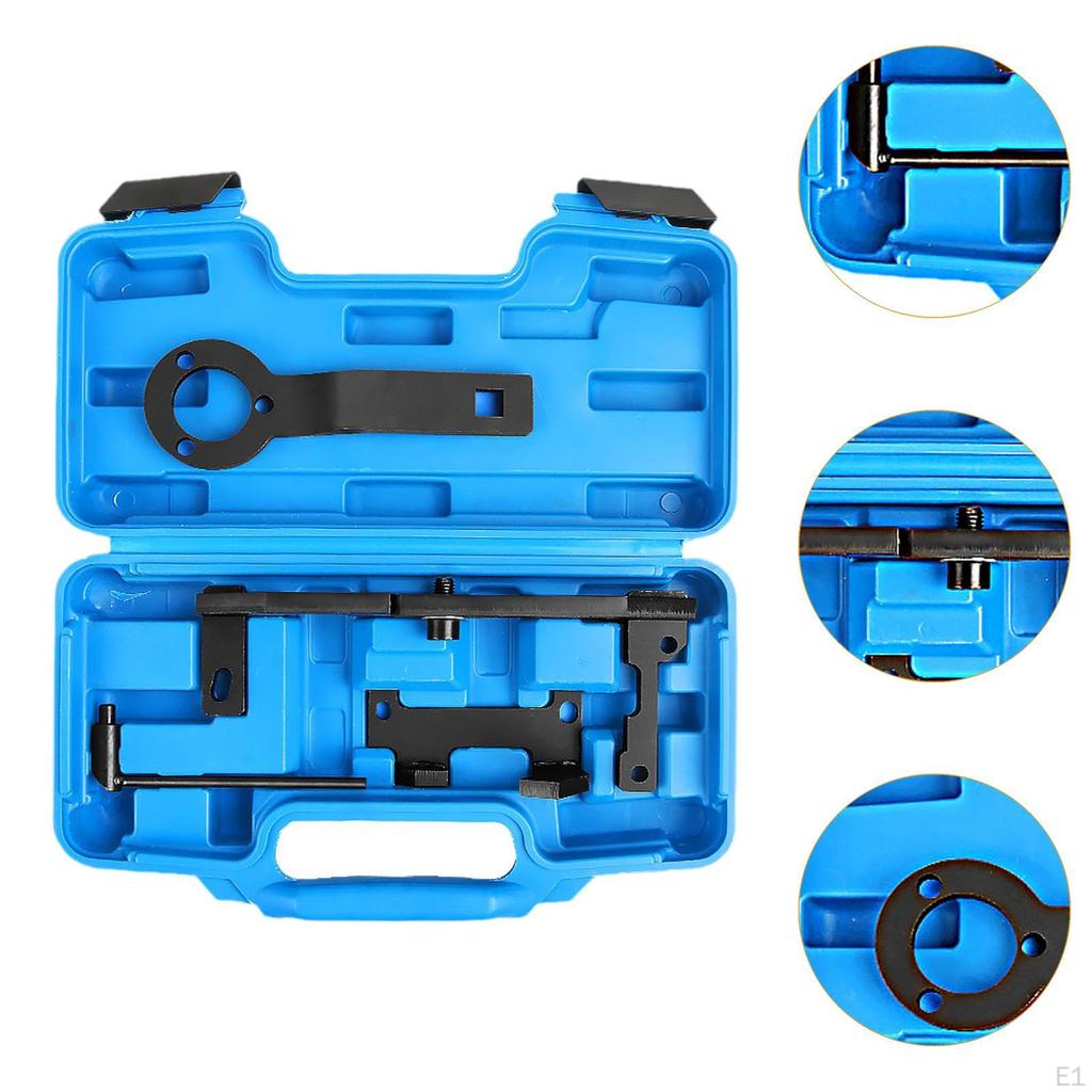 Engine Timing Camshaft Locking Tool Automotive Maintenance with Carrying Case Portable Steel Manual