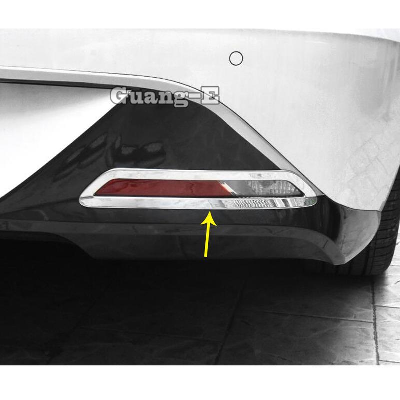 For Hyundai Sonata DN8 10Th Car Body Eyebrow ABS Trim Back Tail Rear Fog Light Cover Lamp Frame Stick 2Pcs