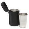 4Pcs/set Stainless Steel Hip Flask Cup Portable 30Ml/70Ml/150Ml Wine Cups with Leather Case Outdoor Tableware Mini Coffee Tea Beer Cup
