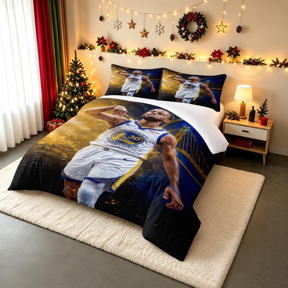 "Golden State Warriors Player 30 Bedding set - Bedding set (1 duvet cover, 2 pillowcases, duvet not included) sofas"