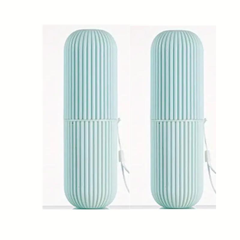 Портативная дорожная коробка для зубных щеток с чашкой для полоскания рта, удобная чашка для чистки и зубной цилиндр для полоскания рта для предметов первой необходимости в ванной комнате