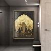 Golden Painting On Canvas Gold Coins Trees Posters and Prints Rich Tree Wall Pictures for Living Room Decor Home Decoration