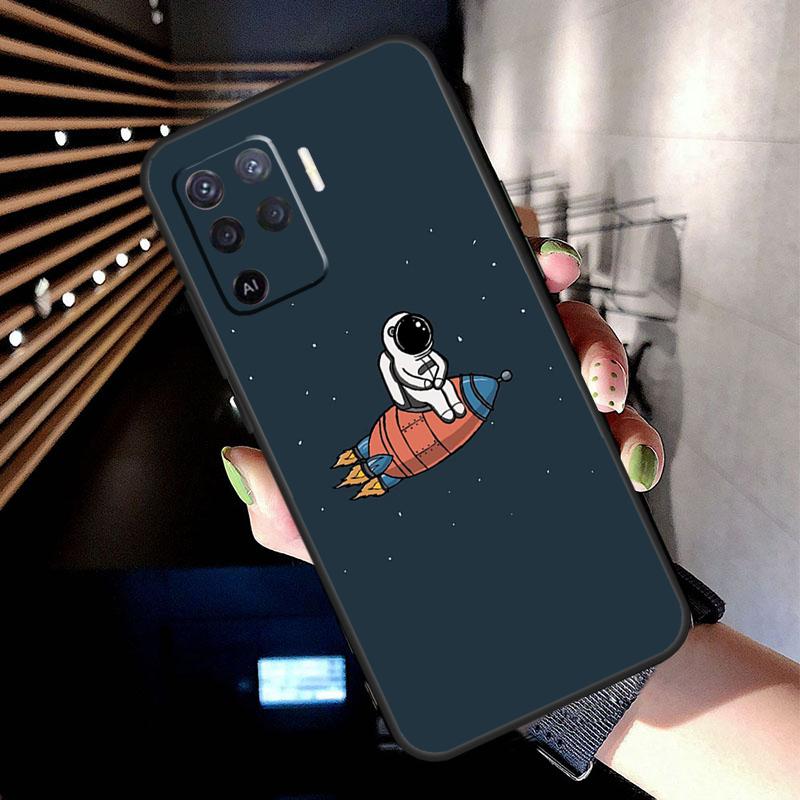 Милый чехол 'Звездный Астронавт' для Oppo A5 Pro A15 A17 A57 A77 A18 A38 A58 A78 A98 A94 A74 A54 A16 A76 A96 A40 A60 A80
