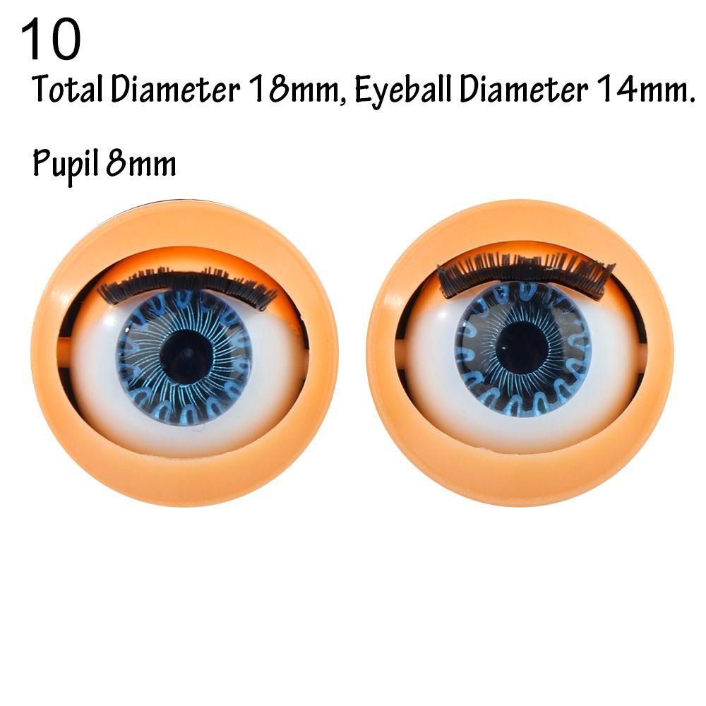 Аксессуары для кукольных глаз с ресницами, имитация кукольных глаз своими руками, активные вращающиеся глазные яблоки для куклы
