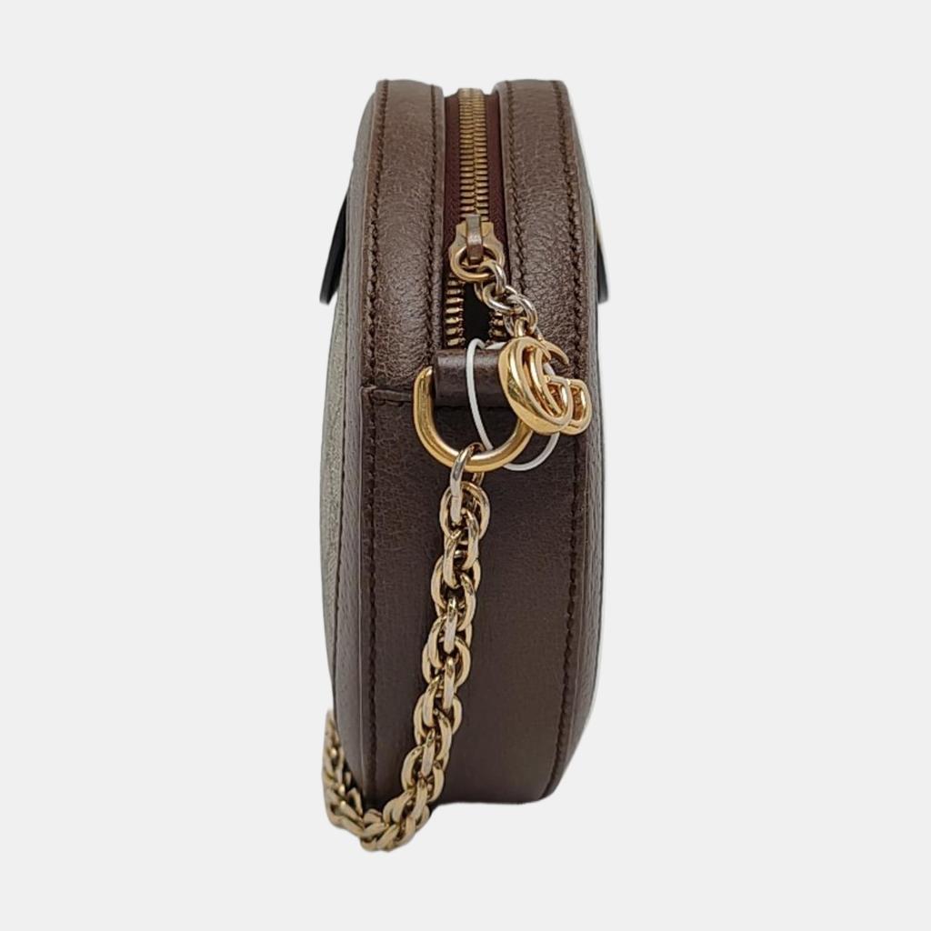 [Pre-Owned] Gucci Ophidia GG Mini Round Bag 'Beige' - Good #MQ866J