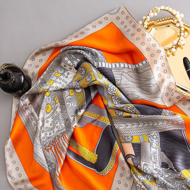 Hengyuanxiang Mulberry Silk Square Scarf