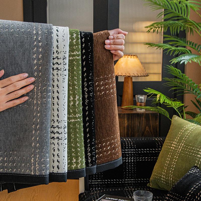 Новая подушка для дивана, универсальная для всех сезонов, нескользящая и грязеотталкивающая, усовершенствованная подушка для сиденья, чехол для дивана из шенилла, тканевое полотенце