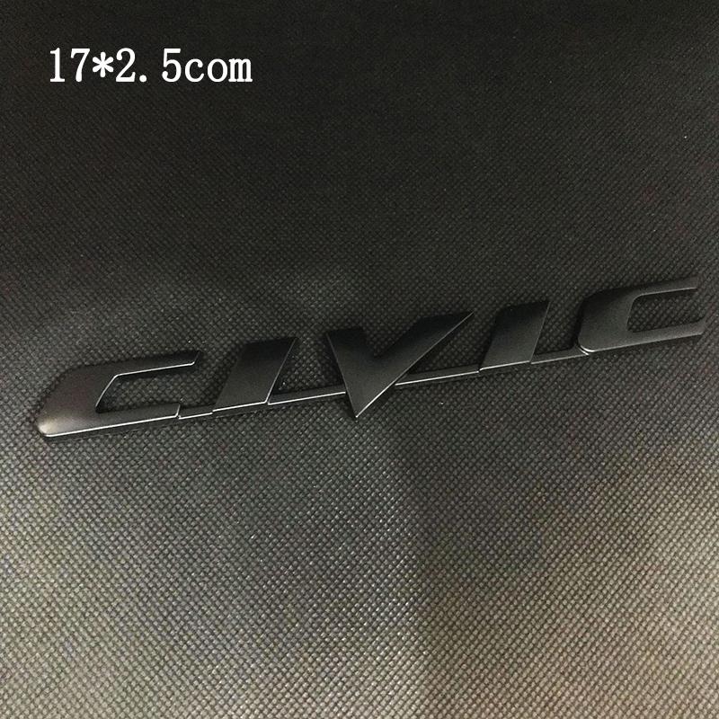 Honda Car Rear Trunk Metal Label Sticker For Honda Civic Accord City CR-V Jade Fit Odyssey Hybrid Car Accessories Clvlc Ivtec AY3