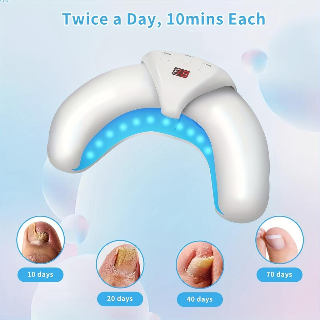 Лазерный стерилизатор для ногтей, в 2 раза более быстрое удаление и восстановление плесени, специально для ногтей с несколькими пальцами, складное оборудование для очистки от плесени