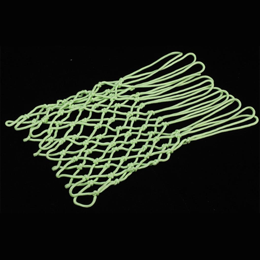 Nightlight Basketball Net Replacement Nylon Glowing Basketball Hoop Rim Net Standard Size Glowing Basketball Net