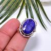 Blue Sapphire Handmade Gemstone Jewelry  925 Solid Sterling Silver Ring Gift For Women